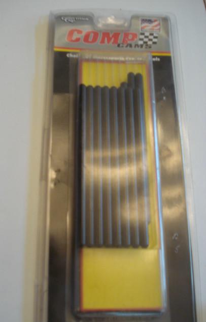 Comp cams hi-tech chrome moly 1-piece 6.250" long 5/16" dia .080' wall pushrods