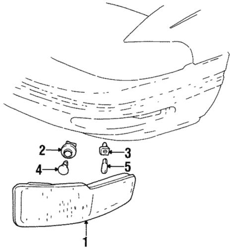 Genuine gm lamp 05977563