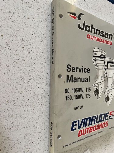 1997 evinrude johnson 90 105rw 115 150 150w 175 hp 60° lv service manual 507268