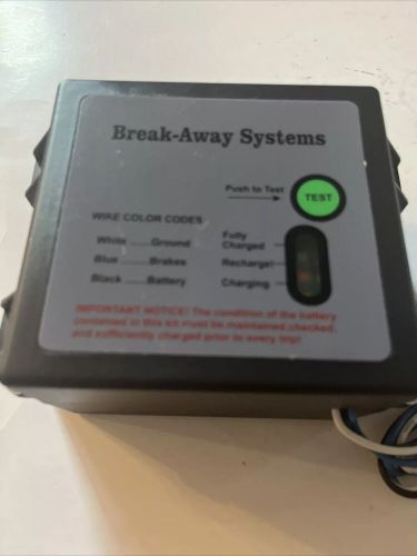 Trailer break away engager sm breakaway system kit 12v battery charger no switch