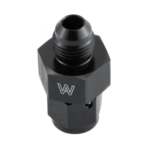 1pc 6an female to -6an male w/1/8 npt side port for gauge sensor black coupler