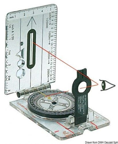 Osculati boat marine bearing compass cd703l 57x160mm