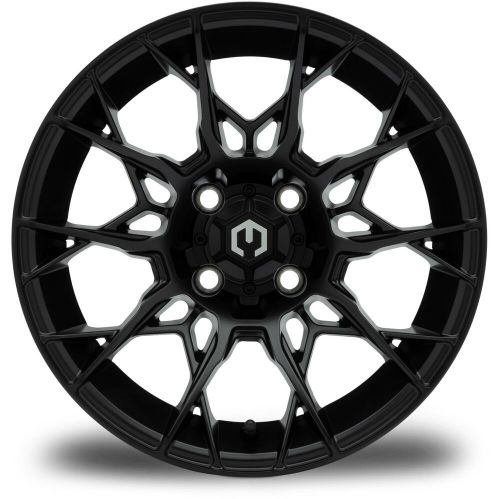 Modz 14&#034; chaos matte black 14x7 - golf cart wheel