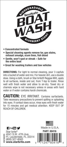 Star brite concentrated boat wash - biodegradable, phosphate-free,...