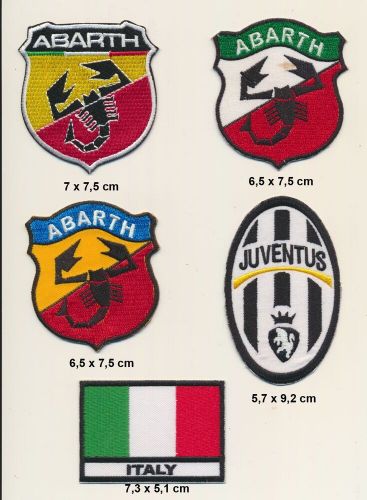 Abarth juventus patch patch b-stock set 5 piece car racing racing b137-