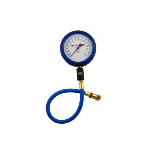 Intercomp 360058 4&#034; ultra deluxe 15psi air pressure gauge