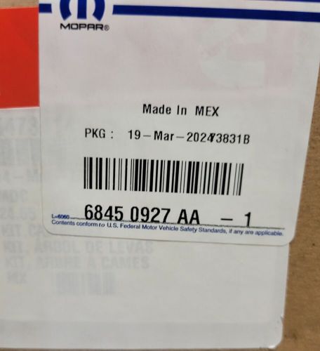 Genuine mopar 68450927aa (19-24 ram 2500 3500 6.7l diesel engine camshaft)