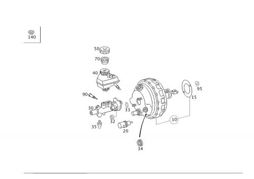 Genuine mercedes-benz line 203-430-51-29