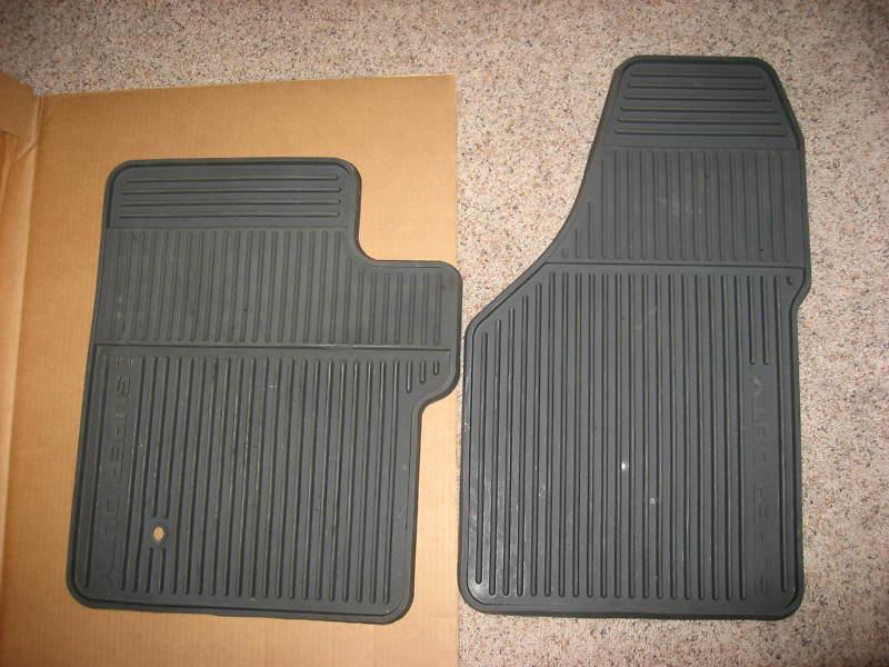 Ford 350 f250 superduty all weather floor mats grey 2 pc