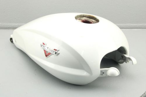 2013 victory boardwalk fuel gas tank pearl white 1018260