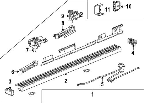 Genuine gm passenger side assist step switch 84115922