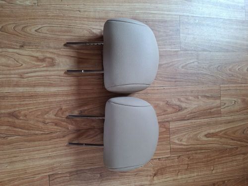 Genuine rover 75 pair front headrests sandstone beige