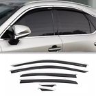 For lexus rx350 350h 500h 23-2025 visor vent shades sun rain guard black+steel