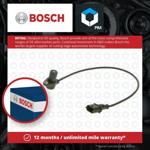 Rpm / crankshaft sensor fits porsche boxster 987 3.4 09 to 12 ma1.21 bosch new