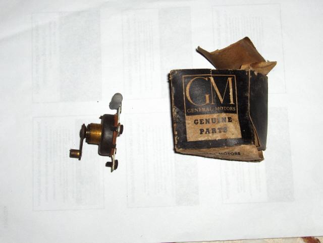 1951-52  nos gm heater switch