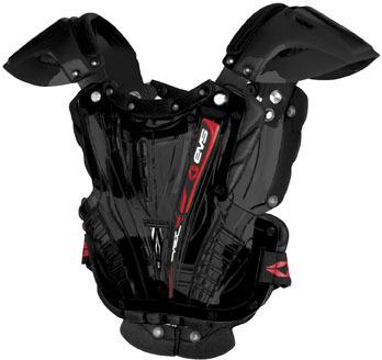 Evs vex chest protector black/black meddium 75-140 lbs. medium vexbb-m 72-4055