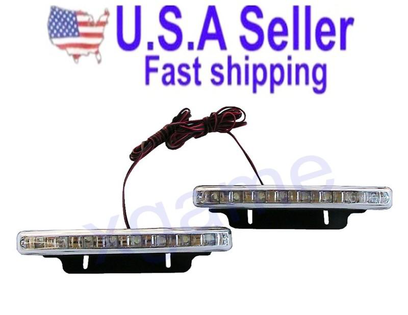 Led daytime running lights fog lights univeral high power xenon whit (led 008)