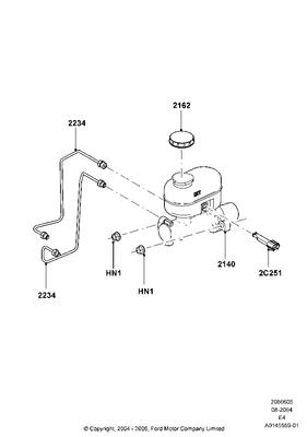 6c2z2140ab ford cylinder assy - master