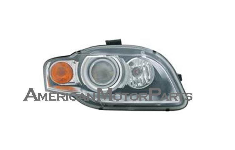 Right passenger side replacement headlight hid type w/o curve 05-08 audi a4