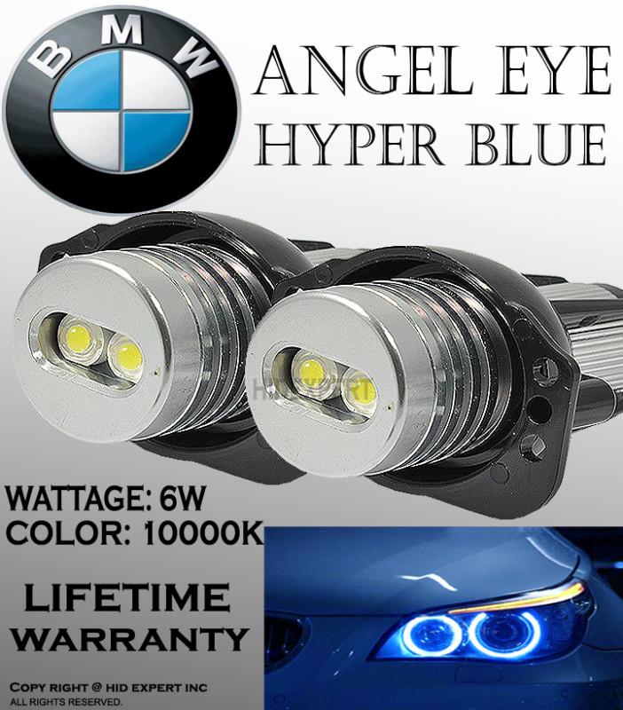 Bmw angel eye e90,e91 head light halo ring led bulbs 10k blue fast shipping