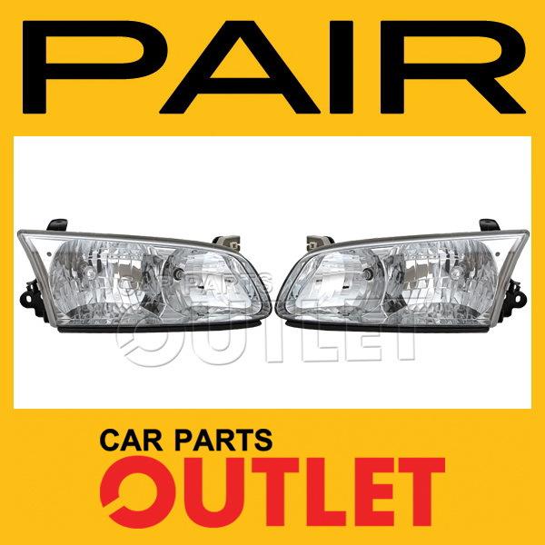 00-01 toyota camry head light lamp pair assembly lh+rh