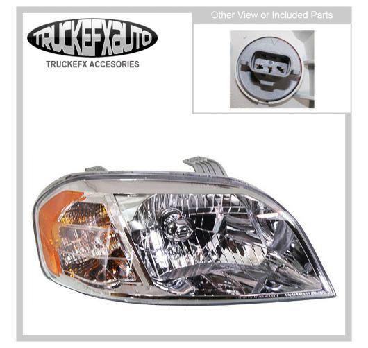 New right side headlight lamp chevy clear lens rh passenger halogen gm2503273