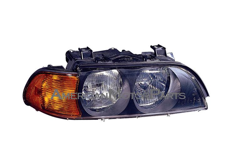 Passenger side replacement headlight halogen type 98 march-00 bmw e39 5 series