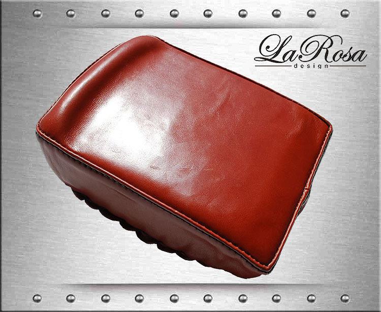 9" la rosa softail sporster dyna shedron leather pillion pad passenger seat