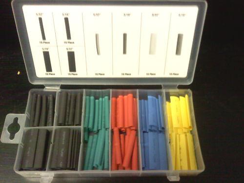 120pc. heat shrink tubing  assortment auto car truck motorcycle