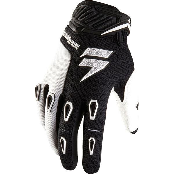 Black/white s shift racing faction gloves 2013 model