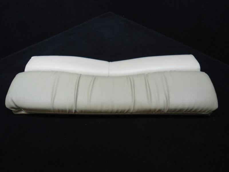 White/grey pontoon boat seat cushion (stock # c-lo 41)