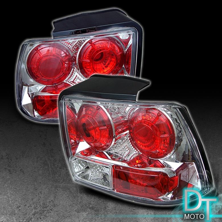 99-04 ford mustang clear altezza rear tail lights brake lamps left+right sets