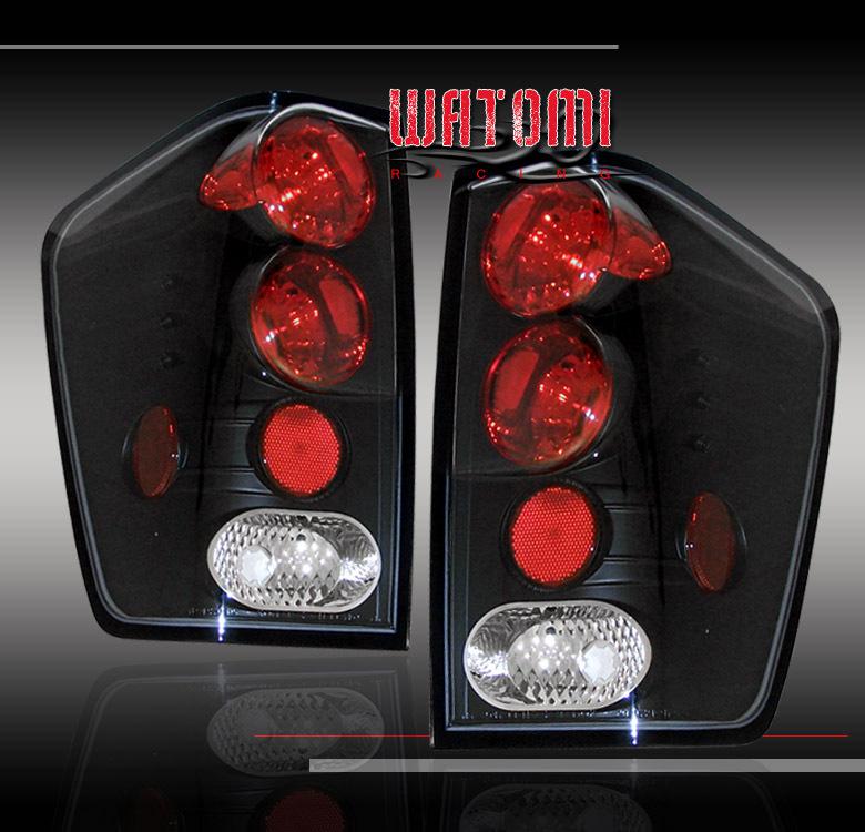 2004-2011 nissan titan pickup truck tail brake lights black 2007 2008 2009 2010