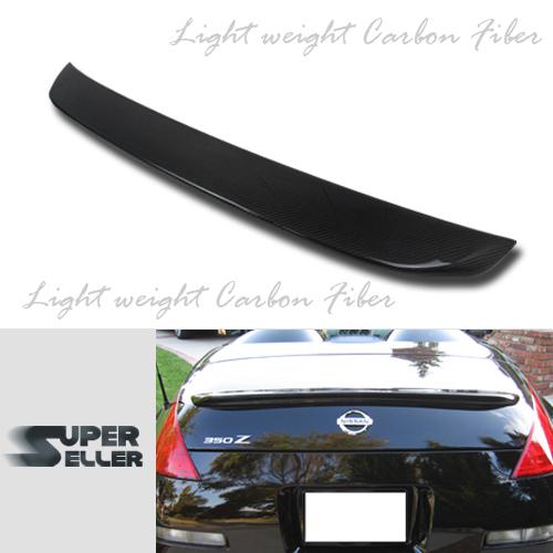 Carbon fiber nissan z33 350z coupe oe type trunk spoiler rear 03-08 ☜