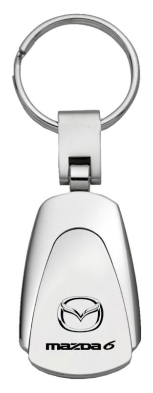 Mazda 6 chrome teardrop keychain / key fob engraved in usa genuine
