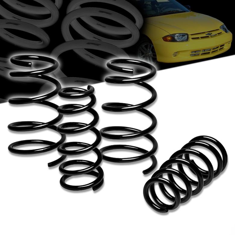 Cavalier/sunfire 95+ 2"drop suspension black lowering spring/springs kit racing 