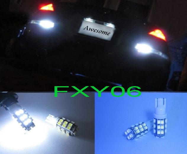 2pcs hid white 28smd backup reverse light bulbs t10 168 194 912 921 for back up