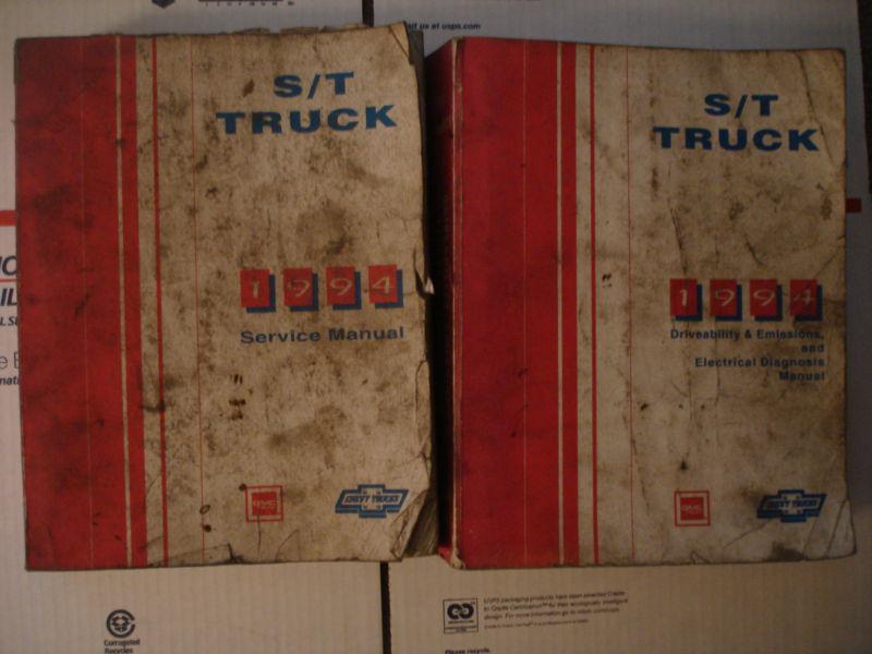 1994 s/t st truck service manual & electrical diagnosis & driveability emissions