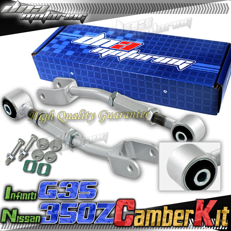 Adjustable rear lower control arm/camber kit suspension  silver  cbk-350z-g35-sl