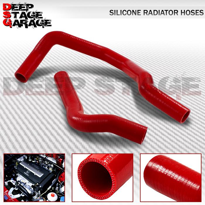 3-ply silicone radiator hose tube 94-01 honda b16/b18 civic si/integra dc red