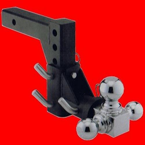 3-ball tri swivel adjustable drop turn trailer tow hitch mount for 2" receiver