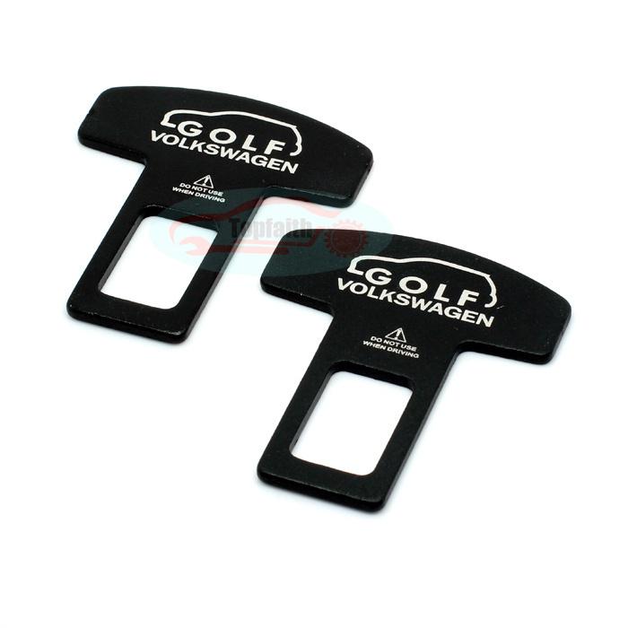 2pcs safety seat belt buckle alarm clasp stopper eliminator for volkswagen golf