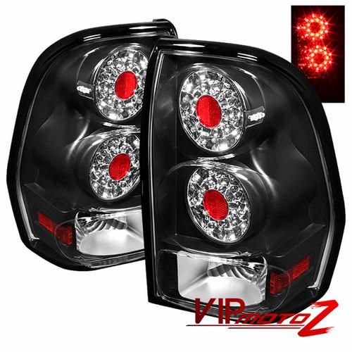 Chevy trailblazer 02-09 black led tail light signal brake lamp pair lh+rh set