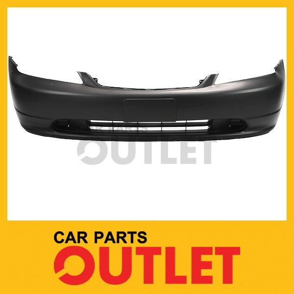 01 02 03 honda civic front bumper cover primed new facial cpe ex 4dr wo fog hole