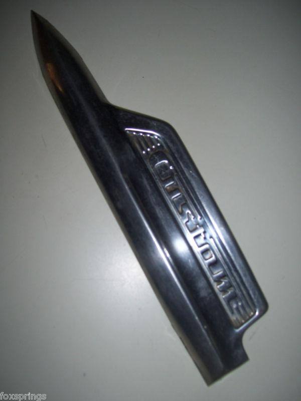 1951 ford custom fender trim left hand stainless                       -f168