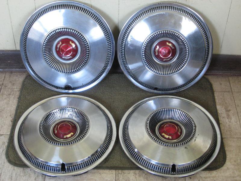 1965 chrysler hub caps 14" wheel covers mopar set of 4