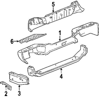 Gmc 20814972 genuine oem factory original bumper