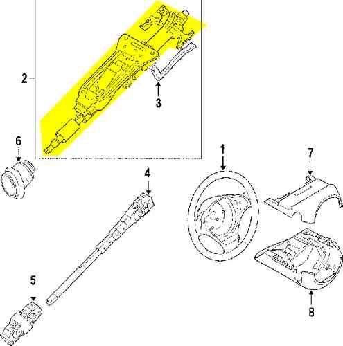 Bmw 32306786899 genuine oem factory original steering column