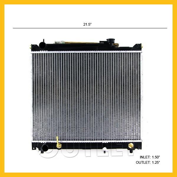 1999 2000-2004 chevy tracker 2.0 l4 a/t radiator 99-04 2.5 v6 auto 1"core 1row