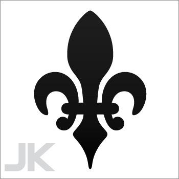 Decal stickers fleur de lis flower lily symbol decoration artistic 0502 vax72